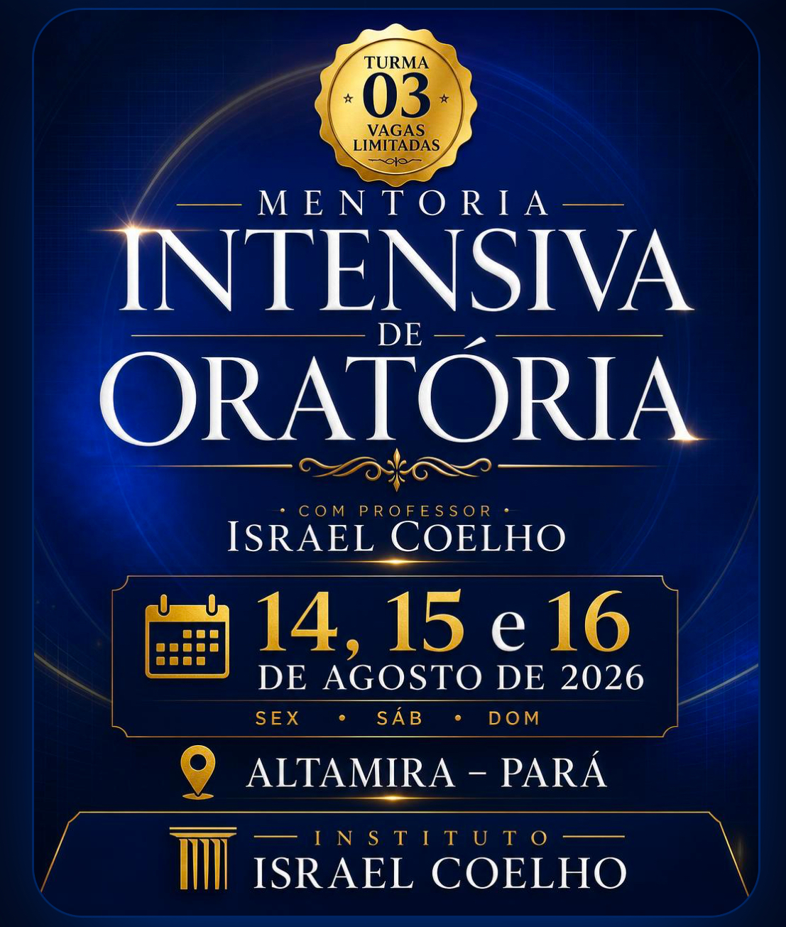 Mentoria Intensiva de Oratória — Israel Coelho